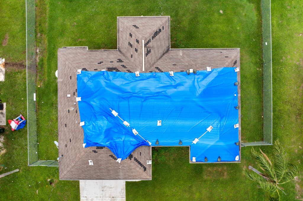 Roof tarping