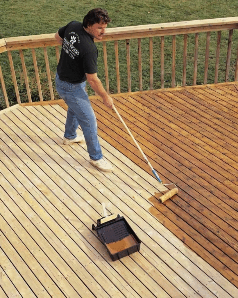 deck staining